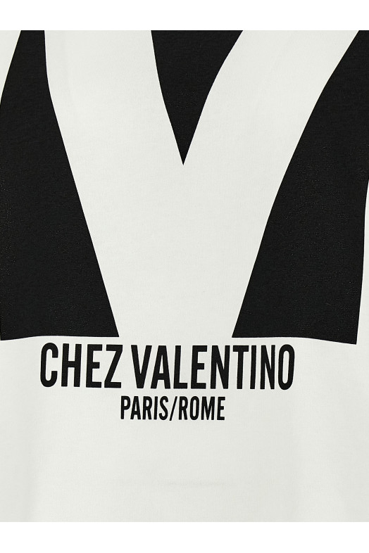 Valentino Garavani 'Chez Valentino' T-shirt White Valentino Garavani 'Chez Valentino' T-shirt White