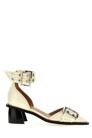 'Buckle Open Cut Pumps' pumps White 'Buckle Open Cut Pumps' pumps White