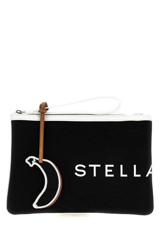 Клатч STELLA MCCARTNEY 'SMC Bananatex®' Черно-серый 7P0078WP05151000 Клатч STELLA MCCARTNEY 'SMC Bananatex®' Черно-серый 7P0078WP05151000
