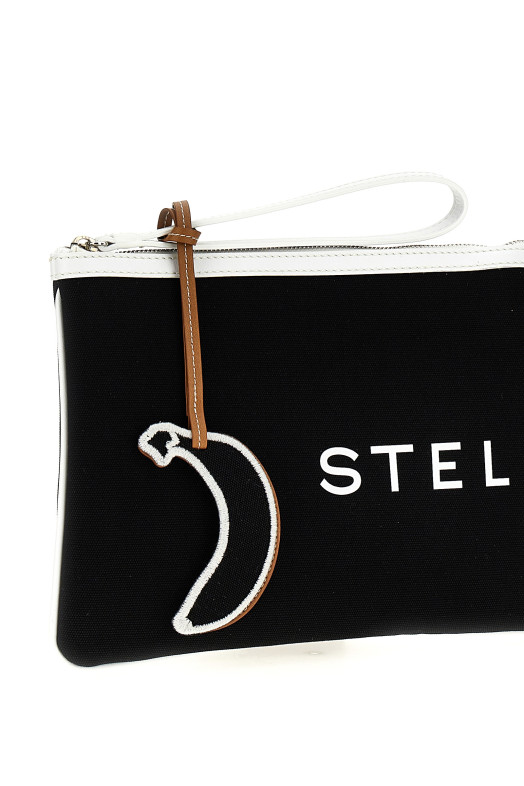 Клатч STELLA MCCARTNEY 'SMC Bananatex®' Черно-серый 7P0078WP05151000 Клатч STELLA MCCARTNEY 'SMC Bananatex®' Черно-серый 7P0078WP05151000