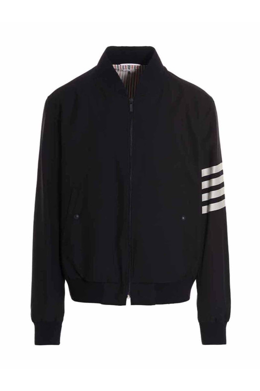 Бомбер THOM BROWNE '4 Bar' синій MJO030A06146415