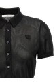 Cropped polo shirt Black Cropped polo shirt Black