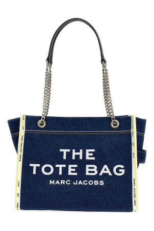 Сумка через плечо MARC JACOBS 'The Denim Chain Medium Tote' синяя 2F4HTT018H05473 Сумка через плечо MARC JACOBS 'The Denim Chain Medium Tote' синяя 2F4HTT018H05473