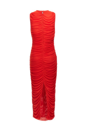 Mesh midi dress Red Mesh midi dress Red