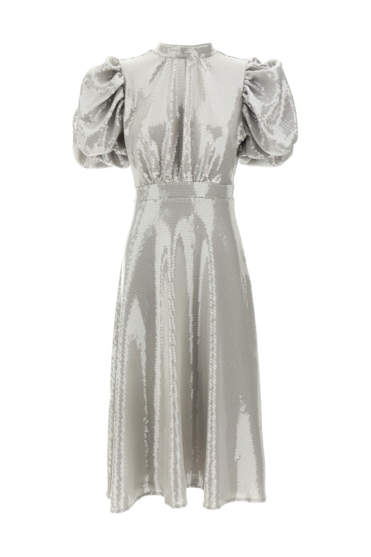 Сукня міді з паєтками Сіра ROTATE BIRGER CHRISTENSEN 113871039039 Сукня міді з паєтками Сіра ROTATE BIRGER CHRISTENSEN 113871039039