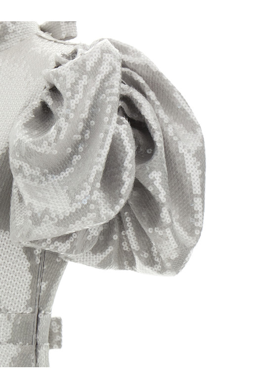 Сукня міді з паєтками Сіра ROTATE BIRGER CHRISTENSEN 113871039039 Сукня міді з паєтками Сіра ROTATE BIRGER CHRISTENSEN 113871039039