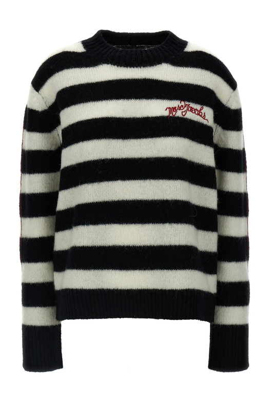 Полосатый свитер Черно-серый MARC JACOBS 2F4RTP061K07005 Полосатый свитер Черно-серый MARC JACOBS 2F4RTP061K07005