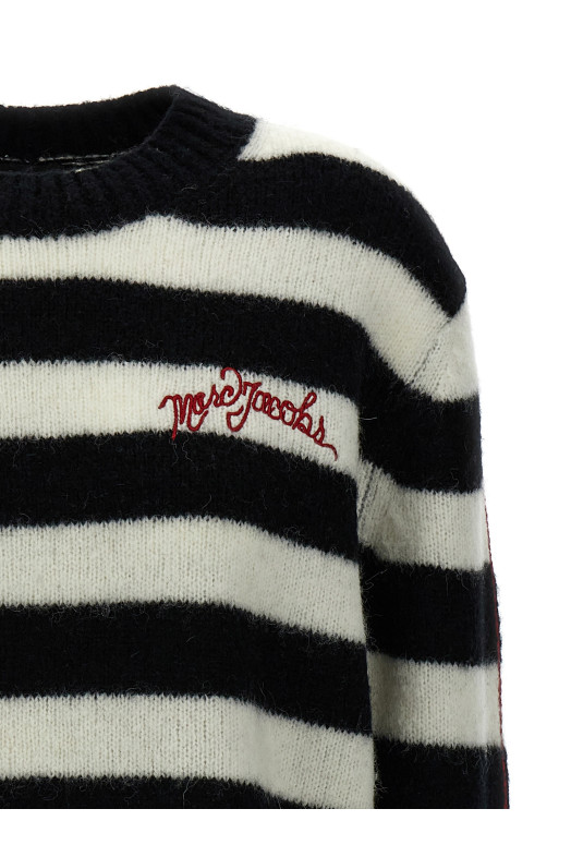 Полосатый свитер Черно-серый MARC JACOBS 2F4RTP061K07005 Полосатый свитер Черно-серый MARC JACOBS 2F4RTP061K07005