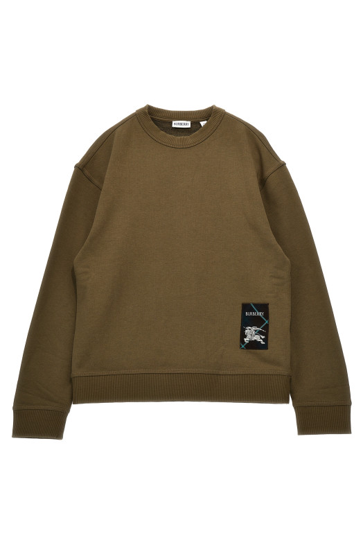 Світшот з логотипом Зелений BURBERRY 8104259HILL Світшот з логотипом Зелений BURBERRY 8104259HILL