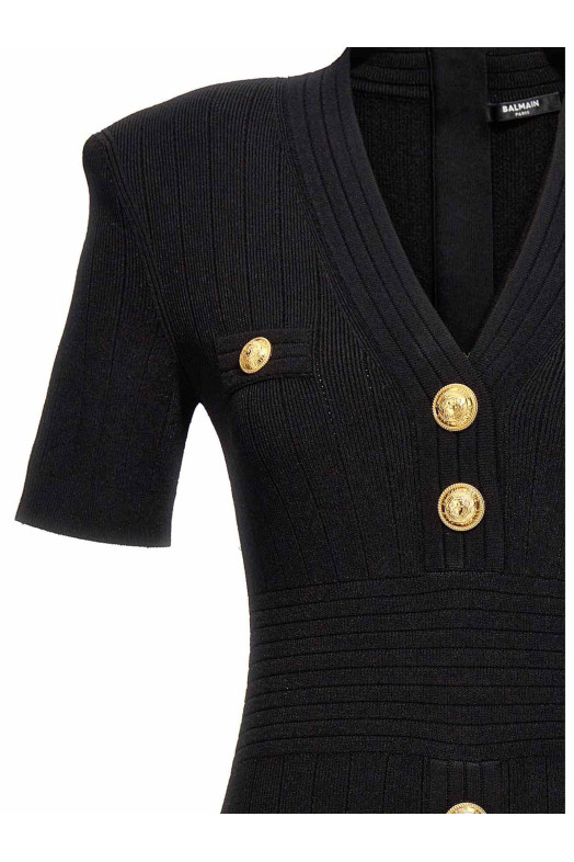 Сукня BALMAIN 'Chiocciola' Чорна EF1R6045KB070PA Сукня BALMAIN 'Chiocciola' Чорна EF1R6045KB070PA