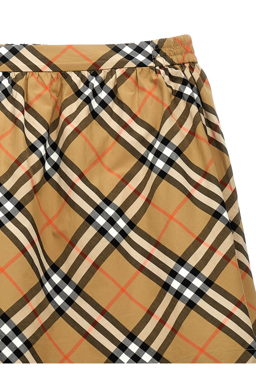 Бавовняна спідниця в клітинку Бежевий BURBERRY 8096413SANDIPCHECK Бавовняна спідниця в клітинку Бежевий BURBERRY 8096413SANDIPCHECK
