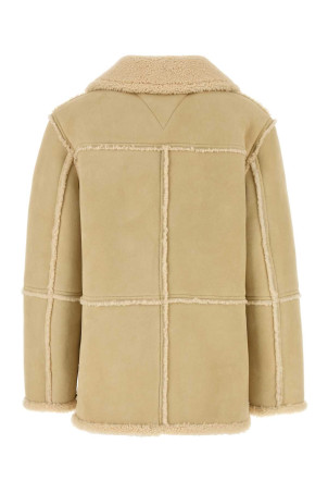 Cream shearling coat BOTTEGA VENETA (804079V32L0) Cream shearling coat BOTTEGA VENETA (804079V32L0)