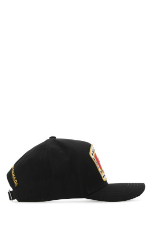 Black cotton baseball cap DSQUARED (BCM401105C00001) Black cotton baseball cap DSQUARED (BCM401105C00001)