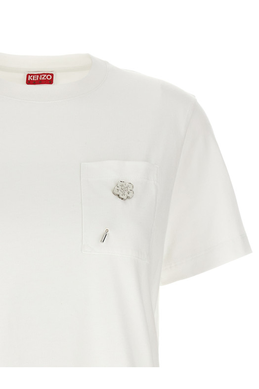 Футболка з логотипом Біла KENZO FF52TS1504SG02 Футболка з логотипом Біла KENZO FF52TS1504SG02