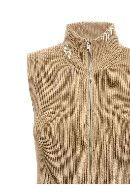 Destroyed vest Beige Destroyed vest Beige