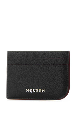 Черный кожаный держатель для карт Black ALEXANDER MCQUEEN (8135451VDCC) Черный кожаный держатель для карт Black ALEXANDER MCQUEEN (8135451VDCC)