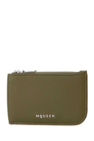 Армійський зелений шкіряний футляр для карток ALEXANDER MCQUEEN (8135461VDCC) Армійський зелений шкіряний футляр для карток ALEXANDER MCQUEEN (8135461VDCC)