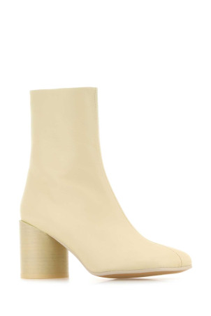 Крем-шкіряні ботильйони MM6 MAISON MARGIELA (S59WU0235P3628) Крем-шкіряні ботильйони MM6 MAISON MARGIELA (S59WU0235P3628)