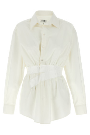 Сорочка на стрічці Біла MM6 MAISON MARGIELA S52DT0045M35256101 Сорочка на стрічці Біла MM6 MAISON MARGIELA S52DT0045M35256101