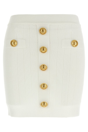 Юбка BALMAIN 'Chiocciola' Белый EF1LB290KB070FA Юбка BALMAIN 'Chiocciola' Белый EF1LB290KB070FA