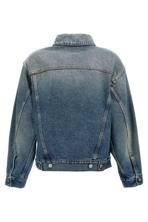 Джинсовая куртка с вырезом Синий MM6 MAISON MARGIELA S52AM0308M30018965 Джинсовая куртка с вырезом Синий MM6 MAISON MARGIELA S52AM0308M30018965