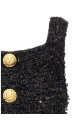 Твідовий топ з люрексом Чорний BALMAIN EF1AB053KB19EAD Твідовий топ з люрексом Чорний BALMAIN EF1AB053KB19EAD