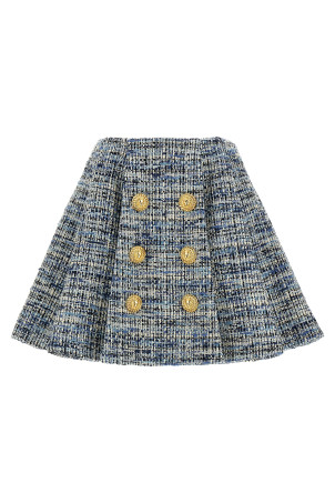 Твидовая юбка Синий BALMAIN EF1LBA53CF776FC Твидовая юбка Синий BALMAIN EF1LBA53CF776FC