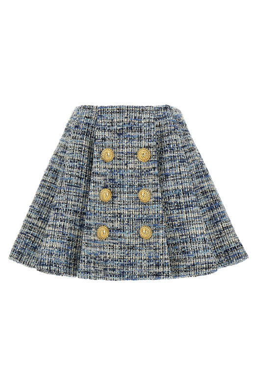 Твидовая юбка Синий BALMAIN EF1LBA53CF776FC Твидовая юбка Синий BALMAIN EF1LBA53CF776FC