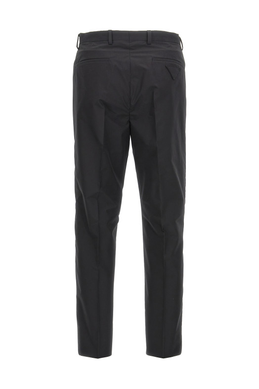 Хлопковые брюки tec Черный PRADA UP0313SOOO16A6F0002 Хлопковые брюки tec Черный PRADA UP0313SOOO16A6F0002