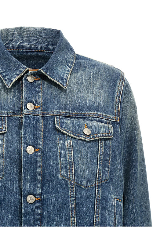 Багатошарова джинсова куртка Синій MM6 MAISON MARGIELA S52AM0314M30016961 Багатошарова джинсова куртка Синій MM6 MAISON MARGIELA S52AM0314M30016961