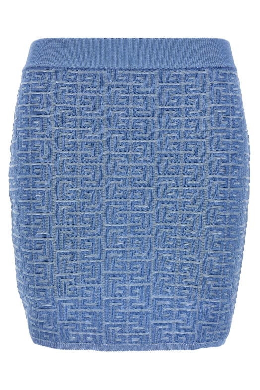 Міні-спідниця BALMAIN 'PB' СИНЯ EF1LB004KI02SPB