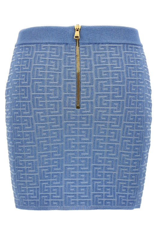 Міні-спідниця BALMAIN 'PB' СИНЯ EF1LB004KI02SPB