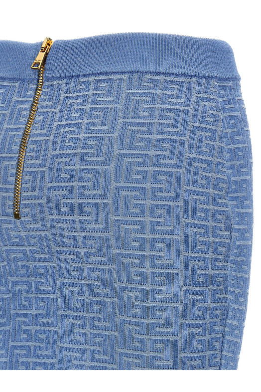 Міні-спідниця BALMAIN 'PB' СИНЯ EF1LB004KI02SPB