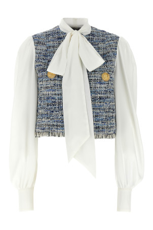 Твідова сорочка Різнобарвна BALMAIN EF1SD211MG25SOF Твідова сорочка Різнобарвна BALMAIN EF1SD211MG25SOF