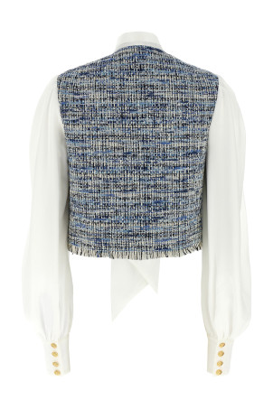 Твідова сорочка Різнобарвна BALMAIN EF1SD211MG25SOF Твідова сорочка Різнобарвна BALMAIN EF1SD211MG25SOF