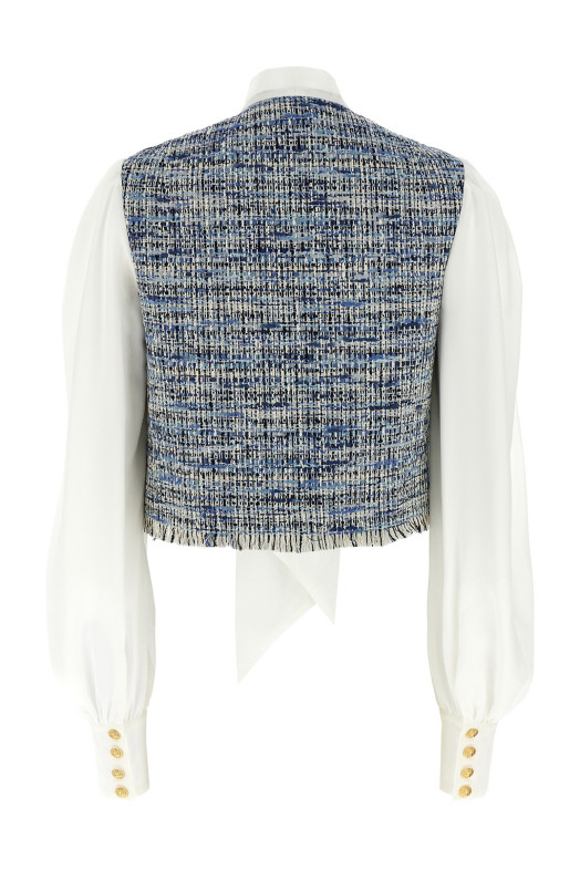 Твидовая рубашка Многоцветный BALMAIN EF1SD211MG25SOF