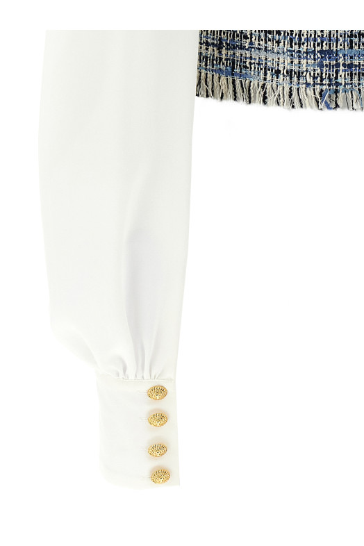 Твидовая рубашка Многоцветный BALMAIN EF1SD211MG25SOF