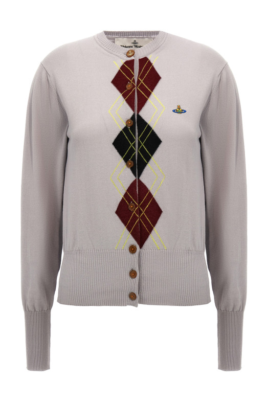 Многоцветный кардиган VIVIENNE WESTWOOD 'Argyle' 1803005RY003DP401 Многоцветный кардиган VIVIENNE WESTWOOD 'Argyle' 1803005RY003DP401