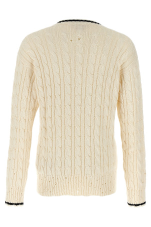 'V' neckline sweater White 'V' neckline sweater White