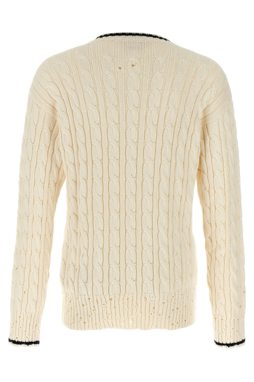 'V' neckline sweater White 'V' neckline sweater White