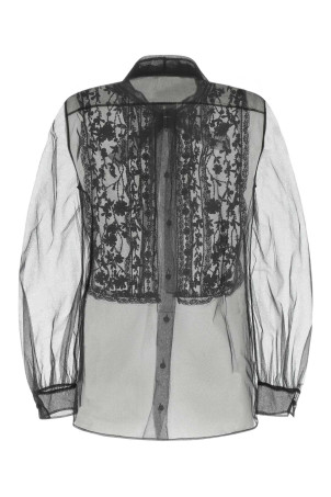 Black mesh shirt Black VALENTINO GARAVANI (1B0AB4311ED)