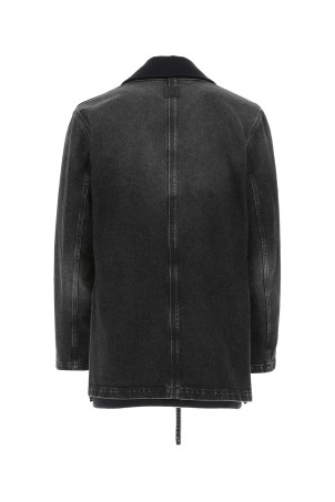 Двухцветное пальто из денима и шерсти LOEWE (H526330X83) Двухцветное пальто из денима и шерсти LOEWE (H526330X83)