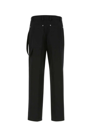 Black cotton wide-leg pant Black BURBERRY (8055345) Black cotton wide-leg pant Black BURBERRY (8055345)