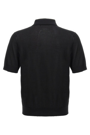 Трикотажна сорочка поло Чорна DOLCE & GABBANA GXZ02ZJBSK3N0000 Трикотажна сорочка поло Чорна DOLCE & GABBANA GXZ02ZJBSK3N0000