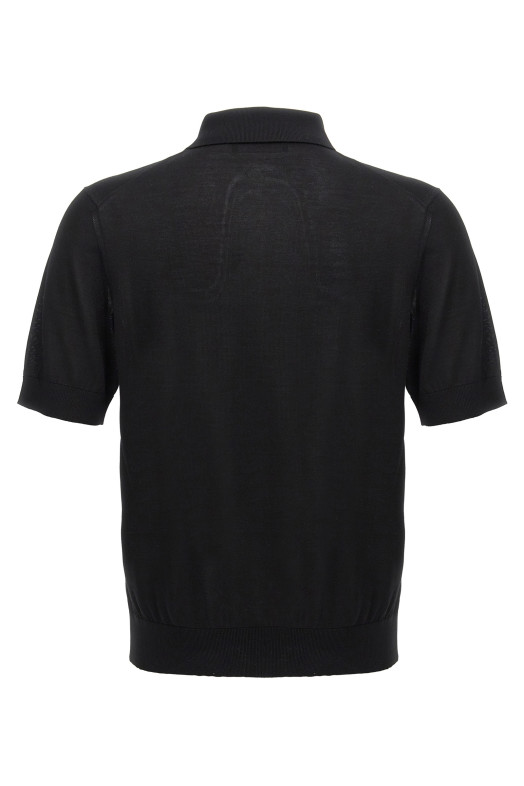 Трикотажна сорочка поло Чорна DOLCE & GABBANA GXZ02ZJBSK3N0000 Трикотажна сорочка поло Чорна DOLCE & GABBANA GXZ02ZJBSK3N0000