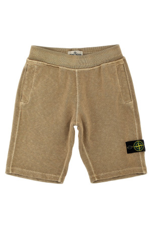 Шорты-бермуды с логотипом Бежевый STONE ISLAND JUNIOR K1S166200002V019A Шорты-бермуды с логотипом Бежевый STONE ISLAND JUNIOR K1S166200002V019A