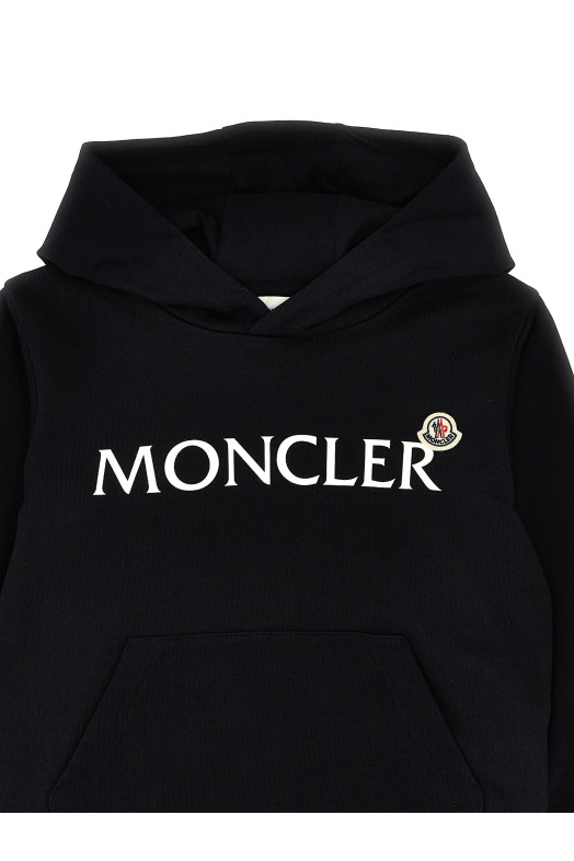 Худі з логотипом Чорний MONCLER ENFANT K19548G0001189AKM999 Худі з логотипом Чорний MONCLER ENFANT K19548G0001189AKM999