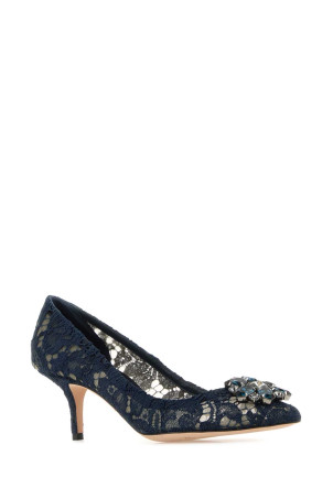 Midnight blue lace pumps DOLCE & GABBANA (CD0066AL198) Midnight blue lace pumps DOLCE & GABBANA (CD0066AL198)