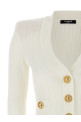 Кардиган на ґудзиках з логотипом Білий BALMAIN DF1KL007KB070FA Кардиган на ґудзиках з логотипом Білий BALMAIN DF1KL007KB070FA