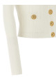 Кардиган на ґудзиках з логотипом Білий BALMAIN DF1KL007KB070FA Кардиган на ґудзиках з логотипом Білий BALMAIN DF1KL007KB070FA